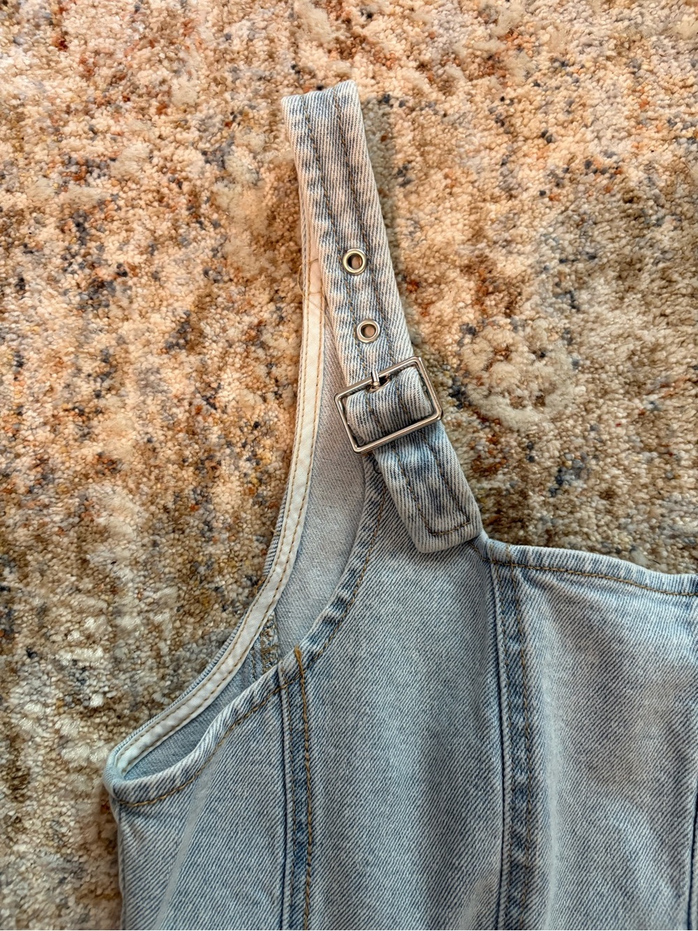 wild fable Light Wash Denim Corset Tank - Picture 2 of 4